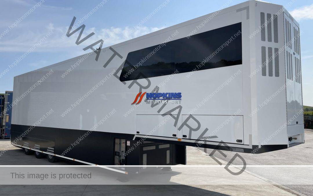 Hopkins Build Ref 539 4 Car Transporter with Front Office Workshop and Drivers room